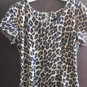 Vintage Leopard Print Dress by Elisse Jr. Size 8 to 10